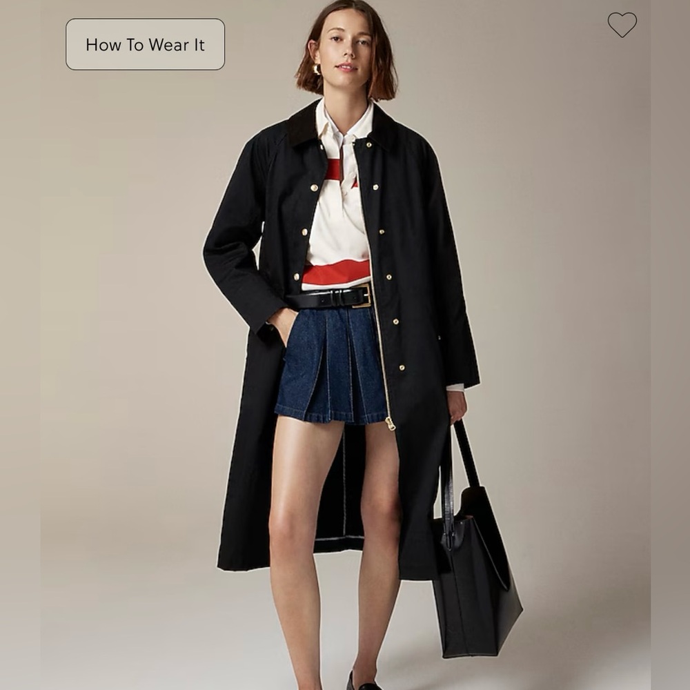 NWT J Crew Long Barn Jacket XL